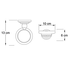 WasserKRAFT Мыльница стеклянная "Isar K-7329" – фотография-3